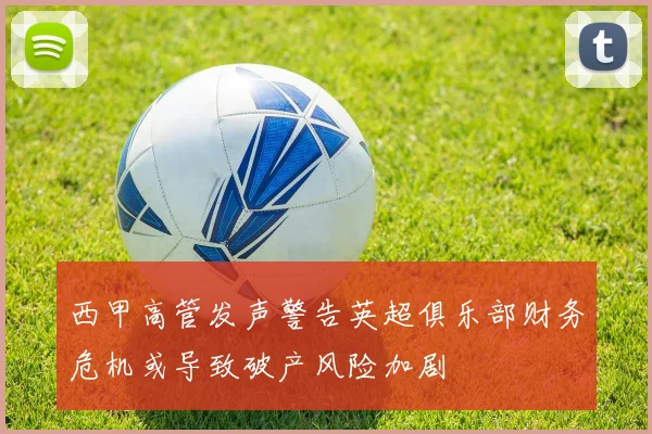 西甲高管发声警告英超俱乐部财务危机或导致破产风险加剧